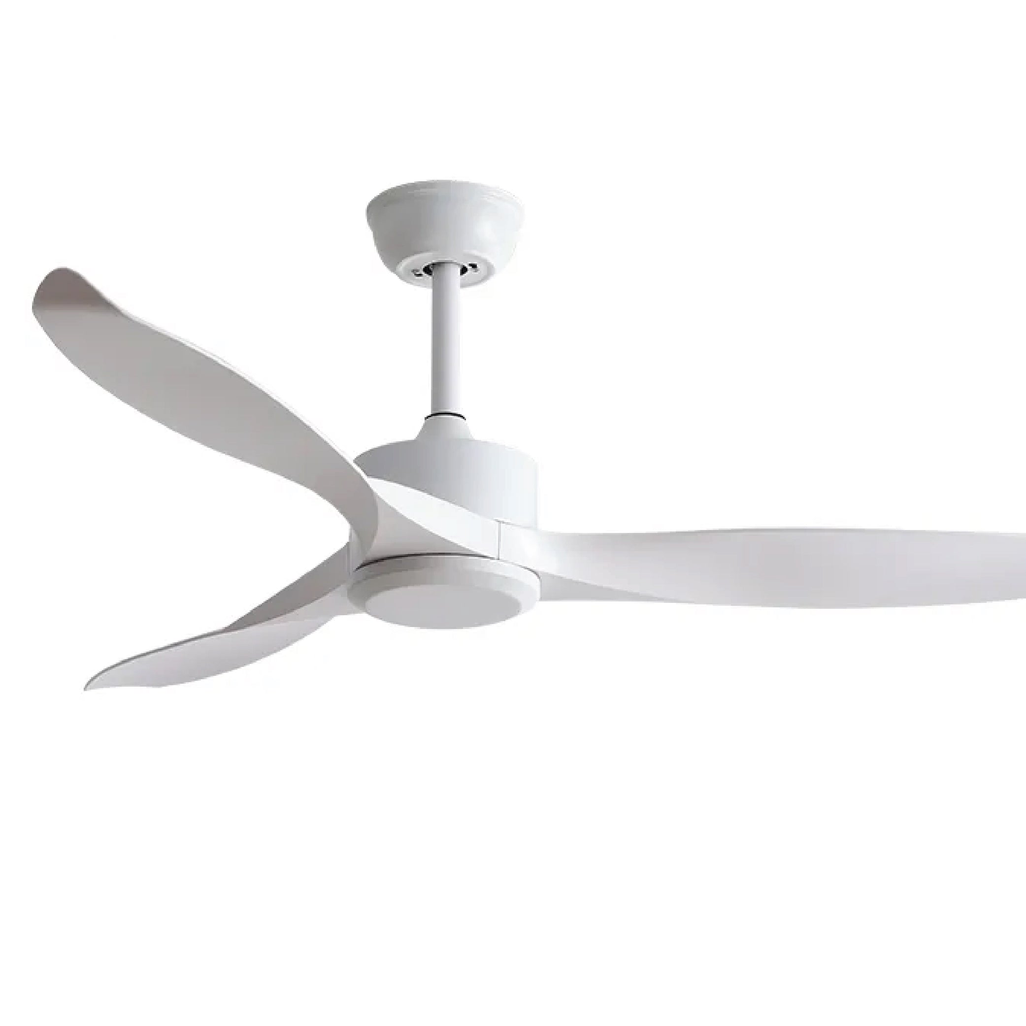 Classic Three Blades 52 inch DC Motor Ceiling Fan White with 6 Speed Remote