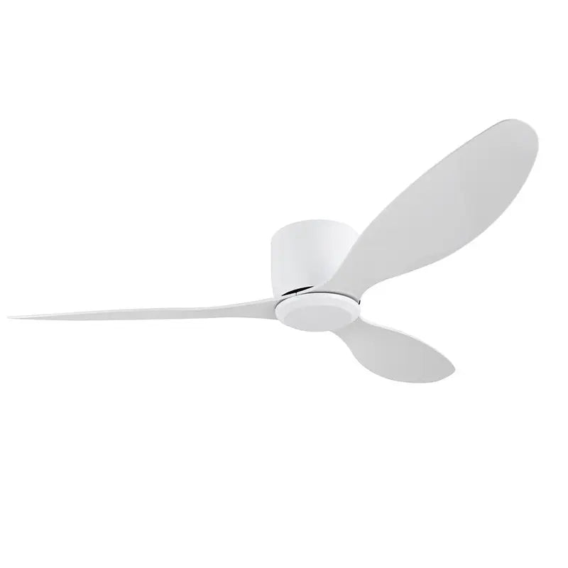 Flush Close to Ceiling Mount ABS DC Motor Ceiling Fan With 6 speed Remote