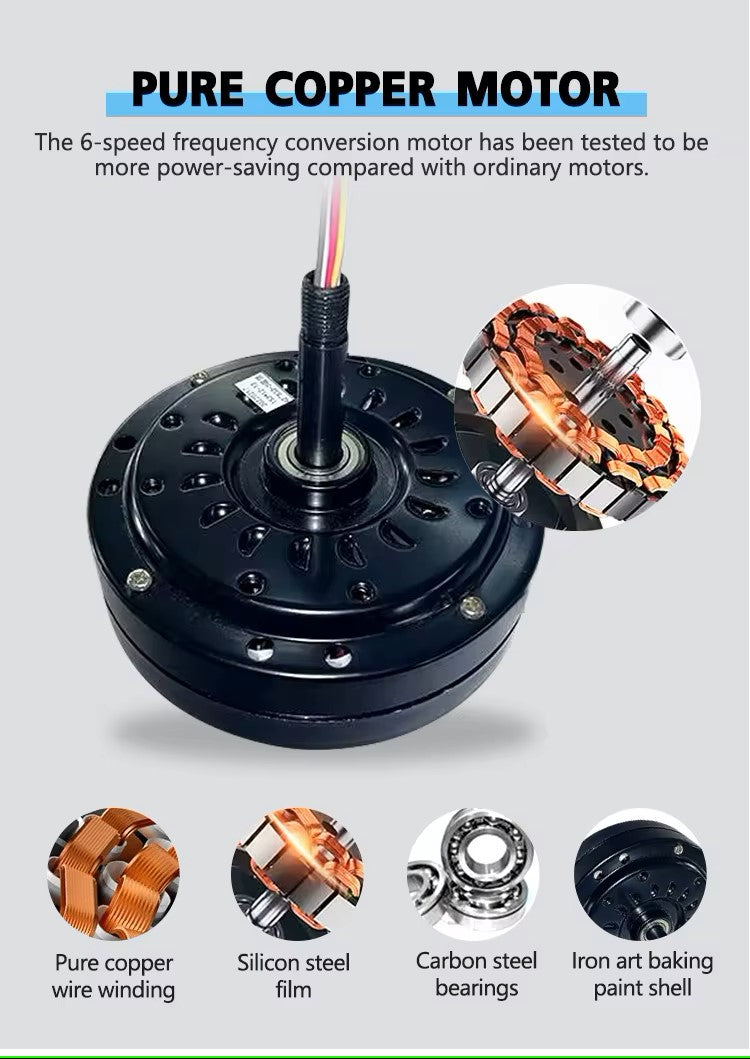 Noosa 132cm 52" DC Ceiling Fan with 5 Speed Remote Control Matt White