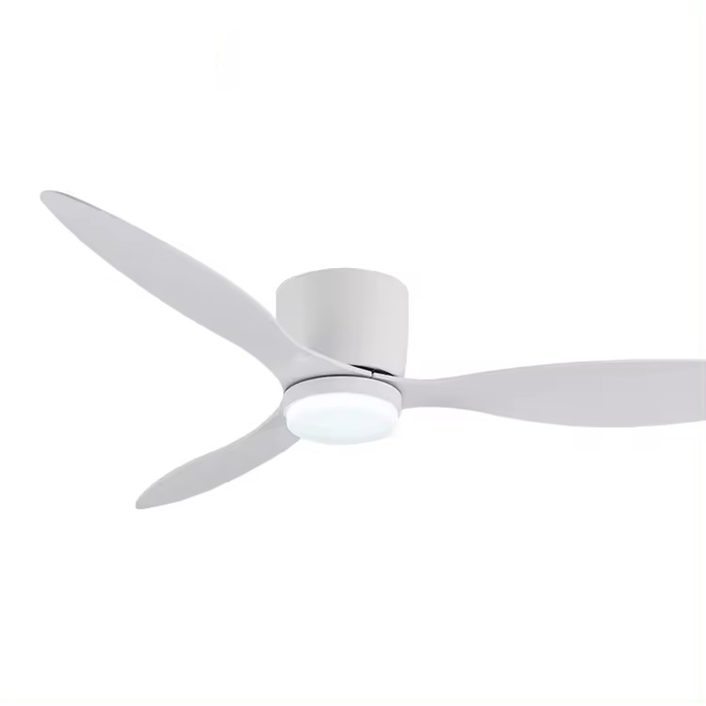 Flush Close to Ceiling Mount ABS DC Motor Ceiling Fan With 6 speed Remote