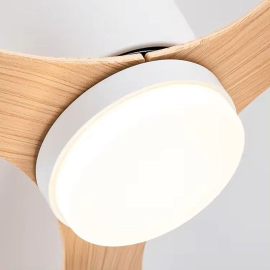 Flush Close to Ceiling Mount ABS DC Motor Ceiling Fan With 6 speed Remote